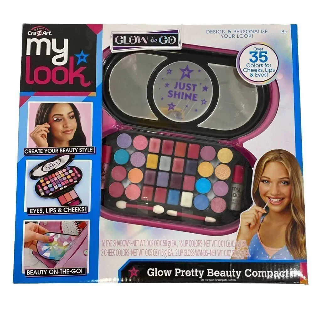 Cra Z Art‎ My Look Glow Pretty Beauty Compact Over 35 Colors Makeup For Girls